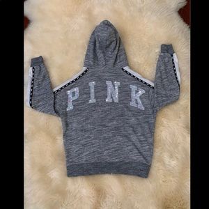 PINK Victoria Secret Bling Sequins Zip-Hoodie